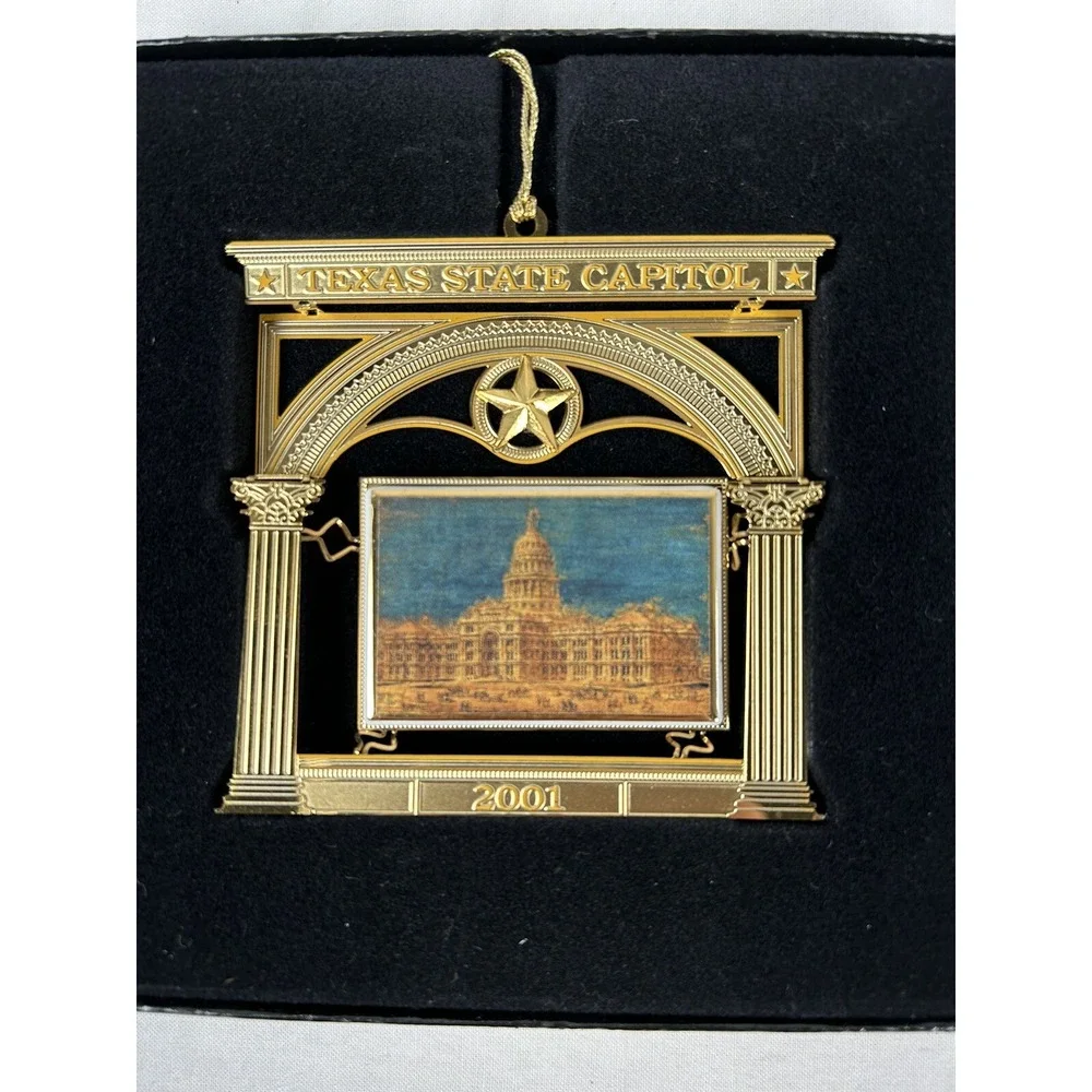Texas State Capitol Ornament 2001 Capitol Building Vintage‎